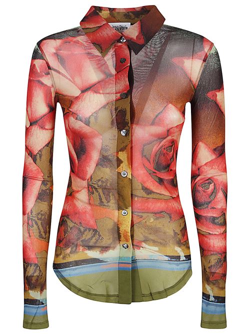 Camicia con stampa Roses JEAN PAUL GAULTIER | 2425UCH013T547403050